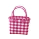 thumbnail image 4 of Bolso de mano tejido, fácil de limpiar, transpirable, ideal para playa, picnic, vacaciones y citas. rosa, 4 of 9