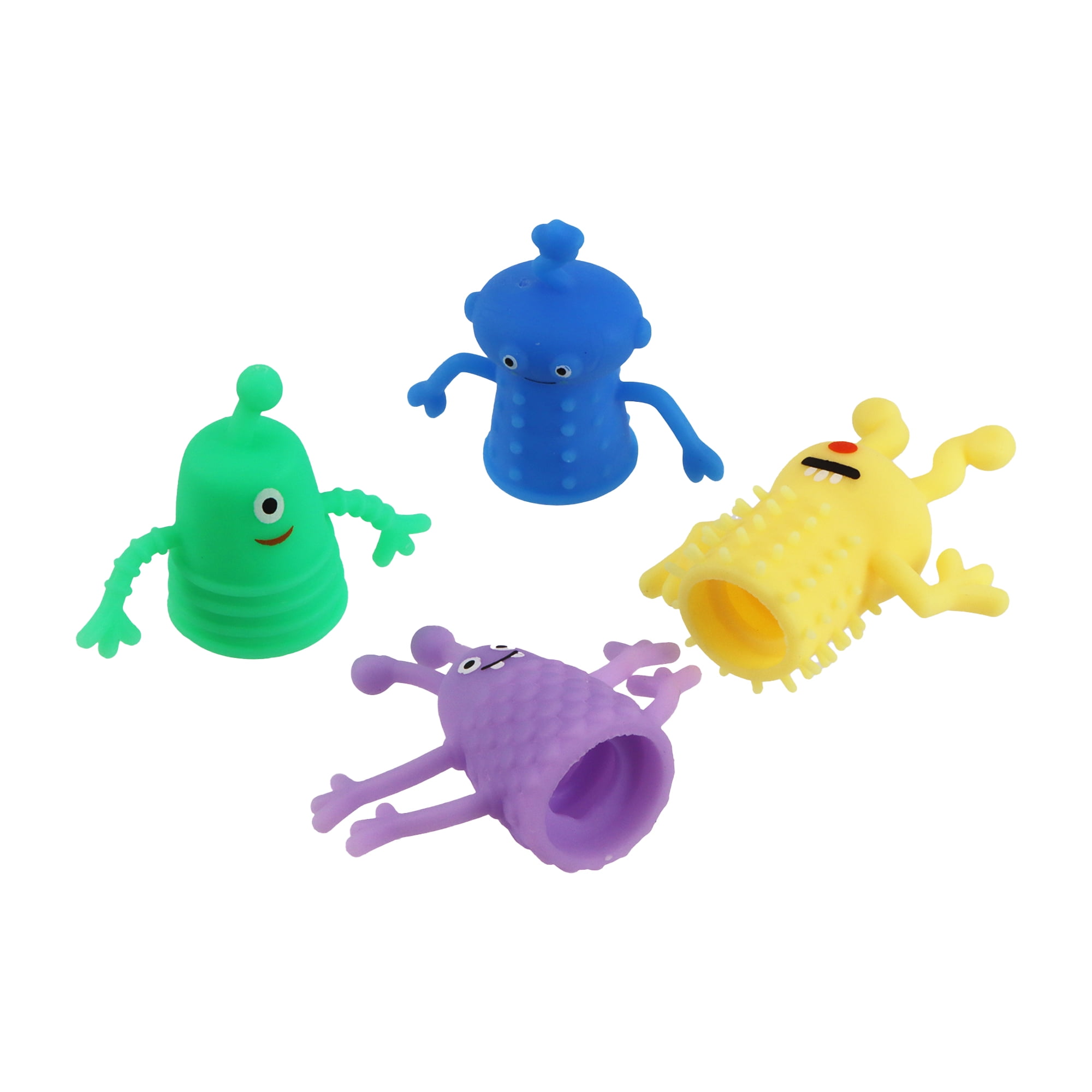 Way to Celebrate! Finger Monsters, 8 Pieces, TPR, Novelty
