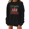 thumbnail image 2 of Ruimatai Mode Femmes Casual Noël Imprimé Col Rond Manches Longues Sweat-Shirt Tops Blouse, 2 of 4