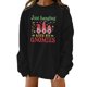 thumbnail image 1 of Moda Mujer Casual Navidad Imprimir O-cuello Manga larga Sudadera Tops Blusa Pompotops  gfhjh9855, 1 of 4
