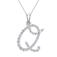 thumbnail image 3 of Initial Q Letter Necklace Diamond Necklaces Women-Men 18K White Gold Chain Gift Box Authenticity Cards, 3 of 4