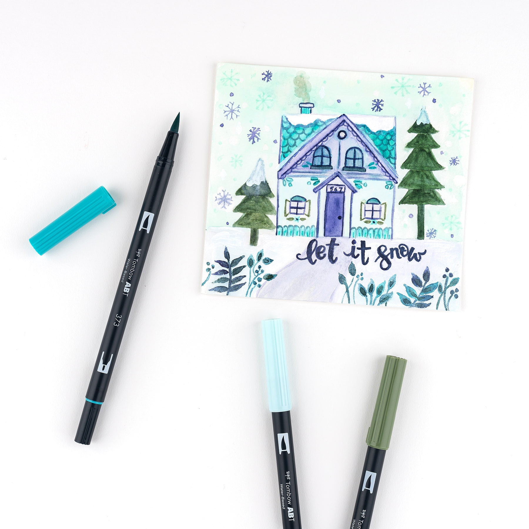 Dual Brush Pen Art Markers, Yay Sorbet, 6-Pack