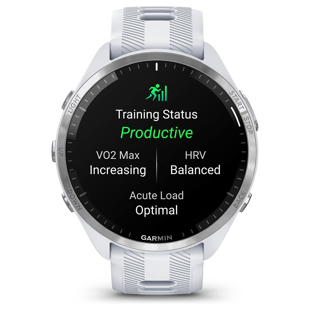 Garmin forerunner 965 Running Smartwatch (GPS) 22mm with Whitestone Silicone Band