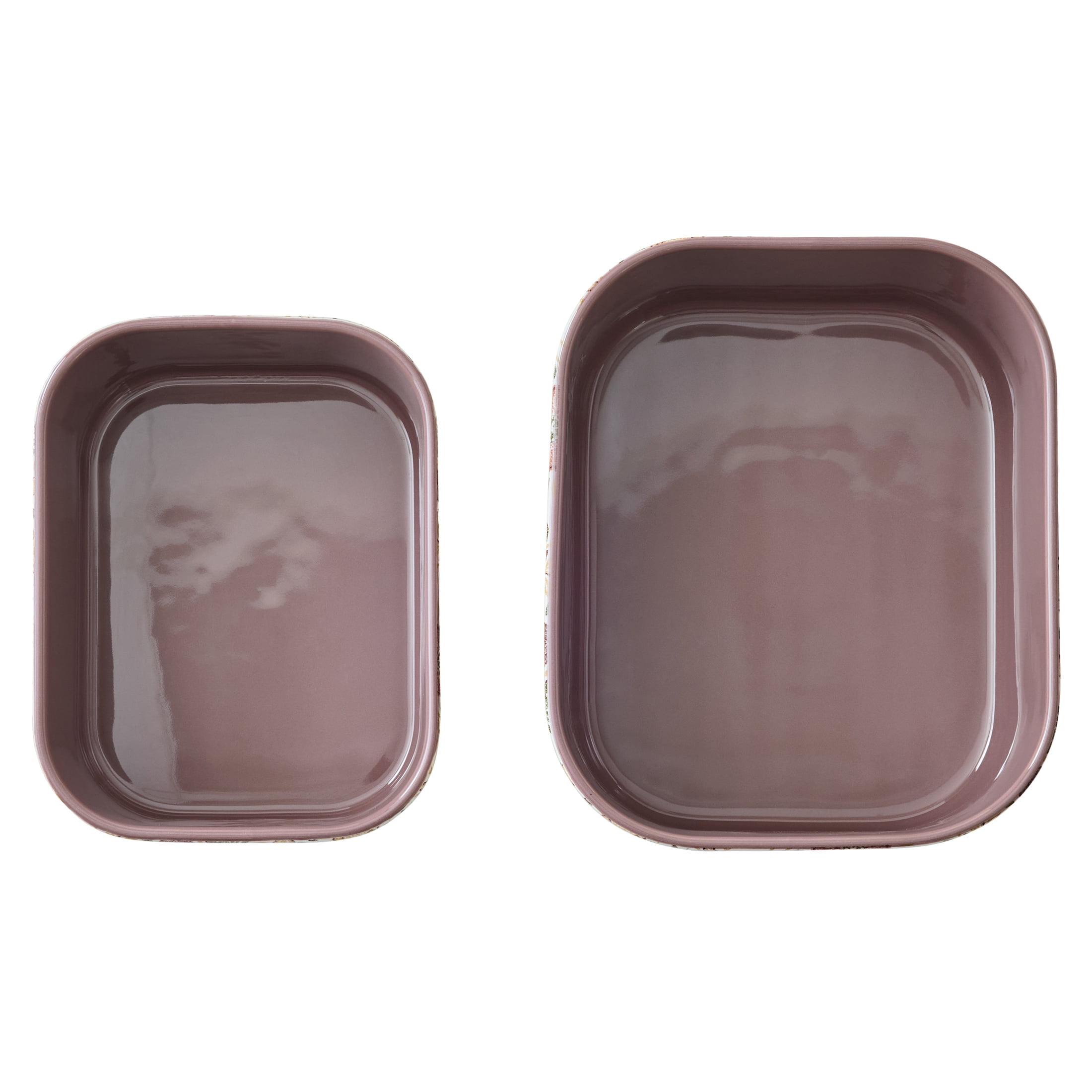 Better Homes & Gardens Edith Vine Floral 4-Piece Stoneware Baking Dish Set with Lids