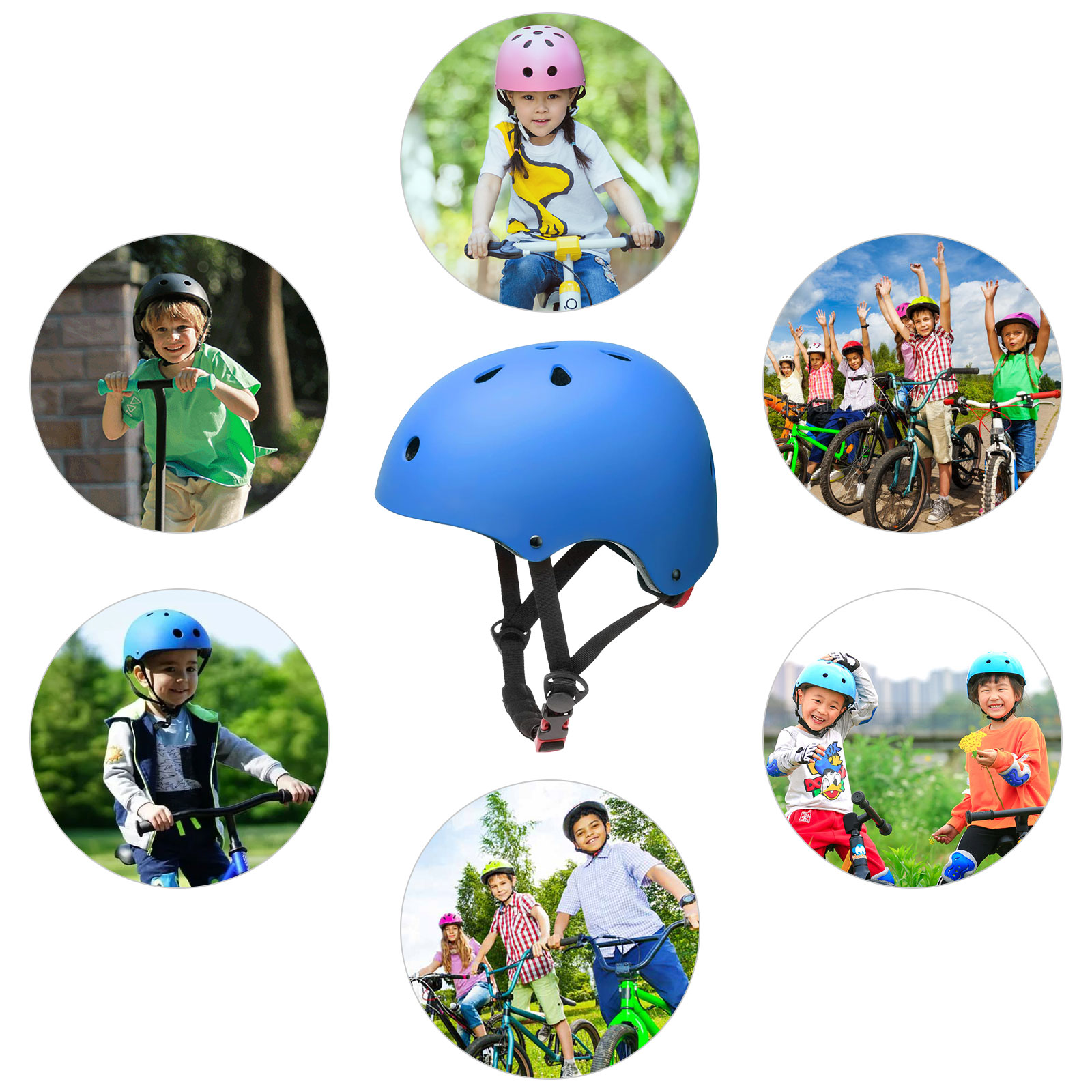 Tripumer Kids Bike Helmet Ages 3-8, Blue photo 3