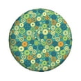 thumbnail image 4 of Spare Tire Cover, Gear Blue Green Wheel Cover Tire Covers For Trailers Car Truck Camper Universal Tire Covering Fits Diameter14"-17", 4 of 4