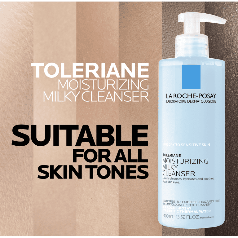 La Roche-Posay Toleriane Moisturizing Milky Facial Cleanser, 13.5