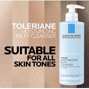 La Roche-Posay Toleriane Moisturizing Milky Facial Cleanser for Dry, Sensitive Skin, 13.5 fl oz