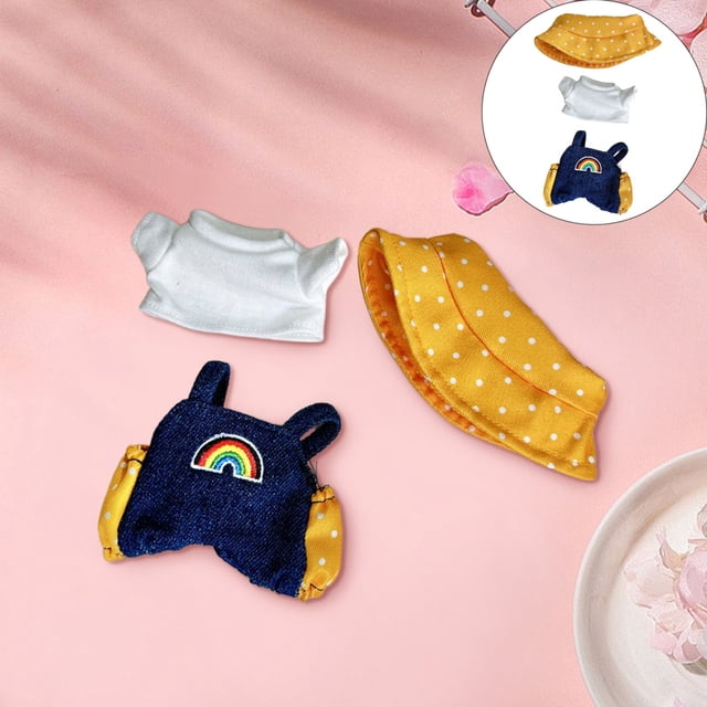 HUASHENG Clothes For Doll Adorable Outfit Set For 17cm Designer Clothes Accessories For Doll 17cm Accessories Outfits Chic Doll Clothing & Style Bundle