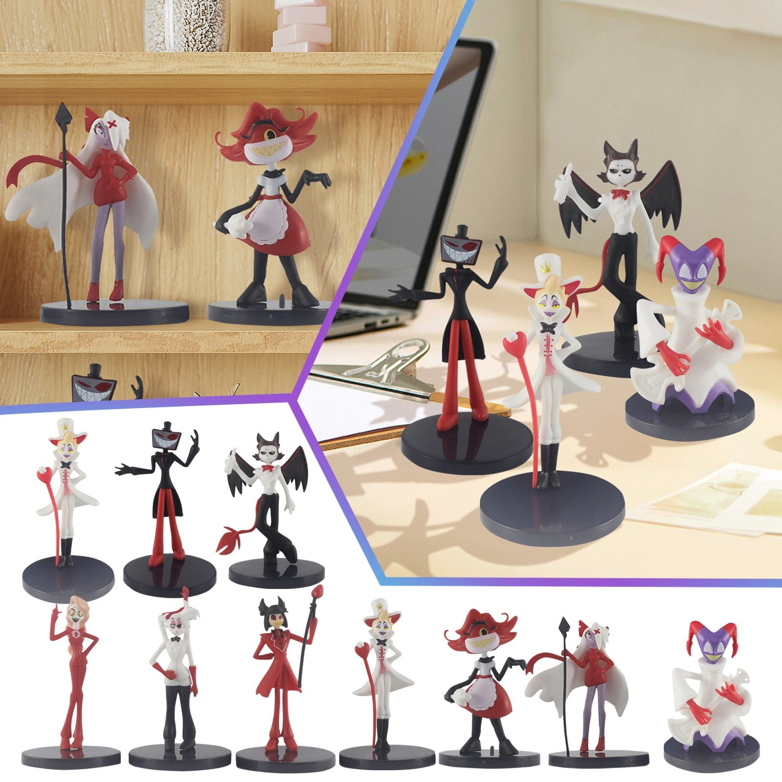 HAZBIN HOTEL フィギュア 9体セット 2024 Hazbin Hotel Figures Set Clearance,9 PCS Hazbin Hotel Action