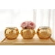 thumbnail image 1 of Juego de 3 jarrones brillantes, jarrones redondos dorados, jarrones plateados, jarrones de oro rosa, jarrones de mesa, jarrones de fiesta, jarrones de boda, centro de mesa, 1 of 7
