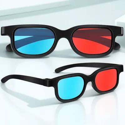 TEHAUX 10 Pcs Virtual Monitor Glasses Black Lightweight 3D Viewing for Playing 3D Games Back to School