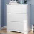 thumbnail image 2 of Bedroom Furniture Set,Lofka Queen Bed Frame, 2 Wood 3 Drawer Dressers &Vanity Desk with Table, Mirror and Lights for Large Bedrooms, 2 of 8