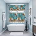 thumbnail image 4 of Coastal Beach Kitchen Curtains Valances and Tiers Set of 3 Starfish Conch Tier Curtains and Valance with Rod Pocket for Small Windows, 27.5"x36", 4 of 9