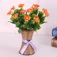 thumbnail image 1 of 2 Piezas De Flores Falsas Ramo Artificial De De Floral Decoración De Soledad Crisantemos artificiales, 1 of 6