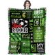 thumbnail image 1 of LHSHID American Football Plush Fleece Bed Blanket Lightweight Comfy Reversible Flannel Blanket Ultra Soft Warm Blanket Throw American Football Lover Gift 60x80in, 1 of 6