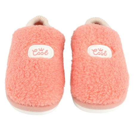 

NICEXMAS 1 Pair Coral Fleece Warm Slippers Indoor Household Slippers Winter Slippers