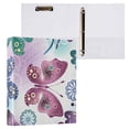 thumbnail image 3 of Colorful Butterfly Hardcover 3 Ring Binder 1.5 inch Round Rings with Interior Pockets Binders Organizer Office School 1 Pack, 3 of 9