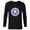 Black, variant on Marvel Captain America Symbol of Truth Sam Wilson Shield - Long Sleeve T-Shirt for Men - Customized-Black