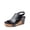 BLACK, variant on womens wedge heel summer sandals