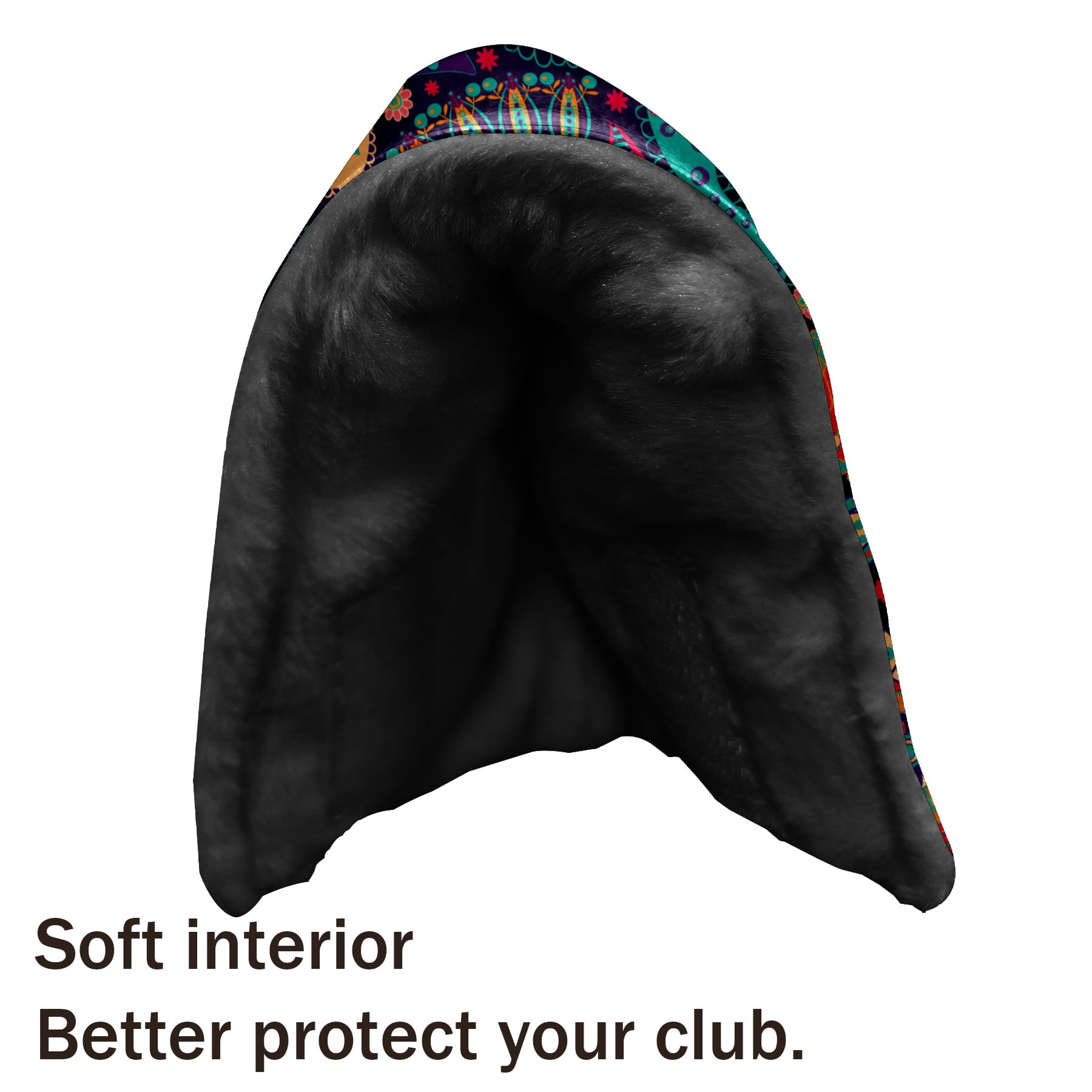 Golf Club Head Cover | Leather Golf Club Putte Headcover , Waterproof Golf Club Head Cover Set Driver Headcovers for Golf Clubs Men Women Pattern