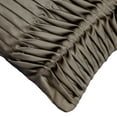 thumbnail image 2 of Cushion Cover Sofa, Decorative Charcoal Gray 14"x14" (35x35 cm) Throw Pillow Covers, Satin Textured & Pintucks Throw Pillows For Sofa, Solid Color Halloween Decorations - Gray Scale, 2 of 5