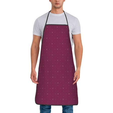 

Wukai Small Stars Print Aprons Adjustable Bib Aprons Cooking Kitchen Chef Apron for Women and Men