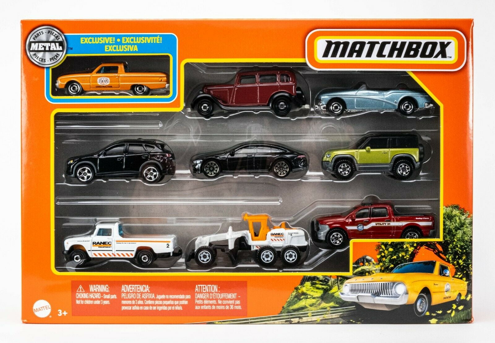 Matchbox 9Pack Gift Set with Exclusive 1961 Ford Falcon Ranchero