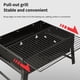 thumbnail image 5 of Parrilla de barbacoa plegable para exteriores | Parrilla metálica engrosada y antiadherente | Estufa portátil de carbón para camping, tailgating y cocina en casa | Parrilla ajustable, 5 of 8