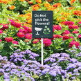 thumbnail image 2 of Eveokoki Please Do Not Pick The Flowers Sign with Stake Metal Yard Sign Garden Signs Outdoor for Lawn Yard Garden Decor, Easy to Install 8 x 12Inch, 2 of 6