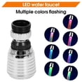 thumbnail image 4 of pitrice LED Éclairage Robinet d'Eau RGB Couleur Changer Robinet Pomme de Douche 360 Degrés Résistant à la Chaleur Pulvérisateur Plastique Buse de Remplacement Type 2, 4 of 7