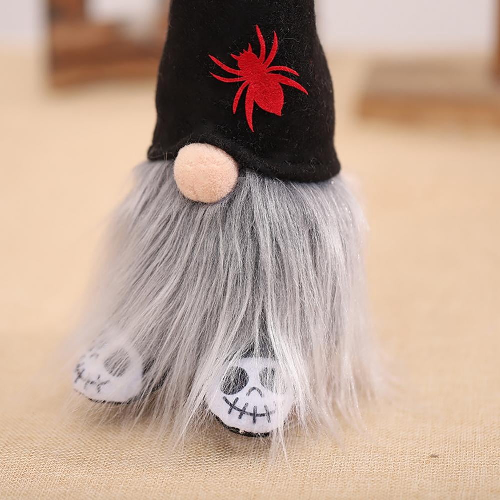 Halloween Faceless Dwarf Doll with Tall Hat Home Lighting Decorations Toys For Kids Gift Home Desktop Decor Ornaments