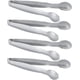 thumbnail image 1 of Paquete de 4 mini pinzas para azúcar de acero inoxidable, clip para alimentos espesante de 4 pulgadas, clip para azúcar cuadrado chapado en oro, 1 of 4