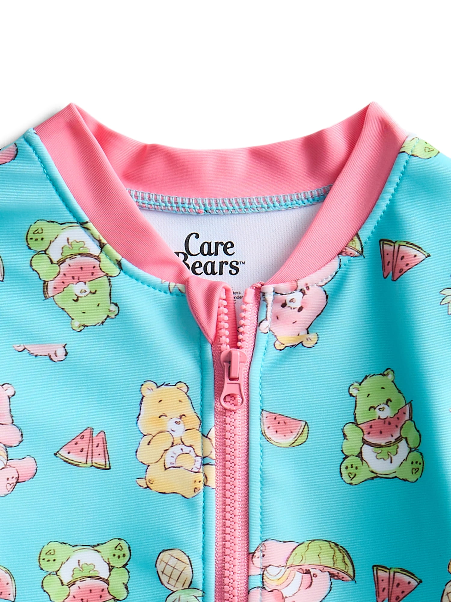 Character Toddler Girl Rash Guard Swimsuit, Sizes 12M-5T