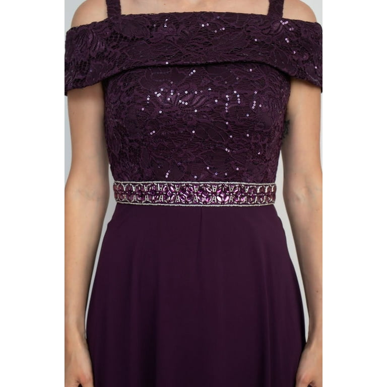 Emma Street Off-Shoulder Popover Embellished Zipper Back