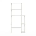 thumbnail image 4 of Furinno Turn-N-Tube Toilet Space Saver with 5 Shelves, White/White, 4 of 4