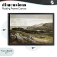thumbnail image 4 of Stupell Industries Traditional Sheep in Passionate Landscape Black Floating Frame Canvas Art, 31 x 21, by Lula Bijoux & co., 4 of 8