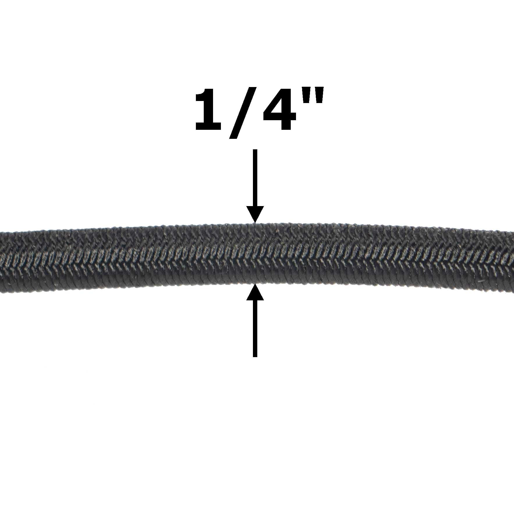 BLK Shock Cord APCC 1//4 x 100 FT