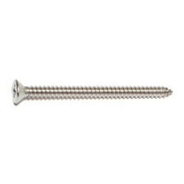 #10 x 2-1/2" 18-8 Stainless Phillips Flat Head Sheet Metal Screws (10 pcs.)