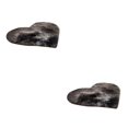 thumbnail image 2 of QualitChoice Home Living Room Bedroom Shaggy Floor Carpet Mat Soft Non- for slip Area Rugs deep gray 2Set, 2 of 6