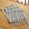 thumbnail image 4 of Coloody Farmhouse Table Runner Handmade Tassel Rustic Linen Table Runners, 13 x 108 inch (Brown), 4 of 7