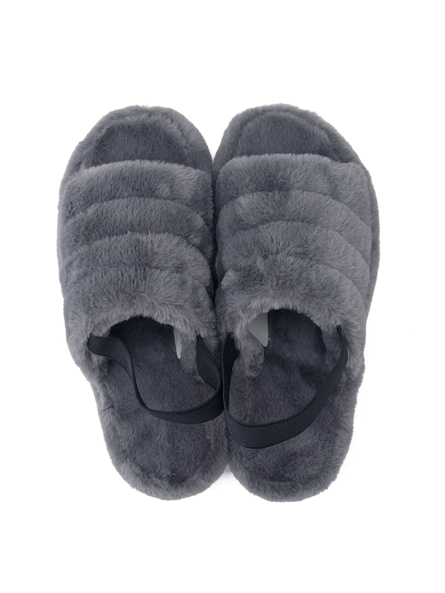 fur sliders slippers
