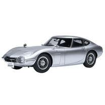 1967 Toyota 2000GT RHD (Right Hand Drive) Silver Metallic 1/18 Model Car by Autoart