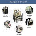 thumbnail image 5 of Ttyddzy Clear Backpack Heavy Duty PVC Transparent Backpack for College Workplace, Giraffe Green, 5 of 8