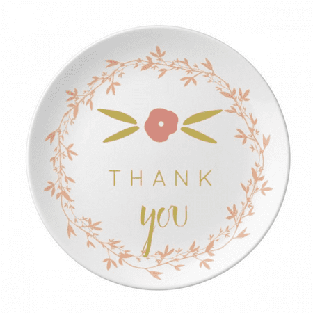 

Thank s Art Pattern Plate Decorative Porcelain Salver Tableware Dinner Dish