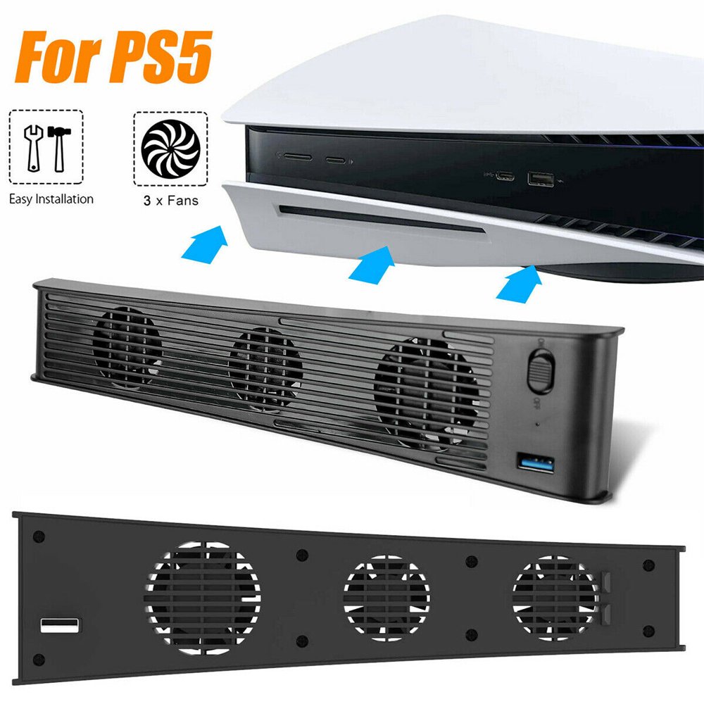 For PS5 PlayStation 5 Console Host Cooling Fan Cooler Game External