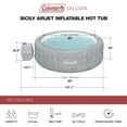 thumbnail image 3 of SaluSpa Accessoire de Cascade Spa à LED avec Jet d'Air Sicilien Spa Gonflable, 3 of 12