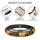 thumbnail image 4 of Balery Realistic Style Forest Dinosaur Fundas elásticas antideslizantes para volante, funda protectora universal para hombre y mujer, 15 pulgadas, accesorios para coche., 4 of 6
