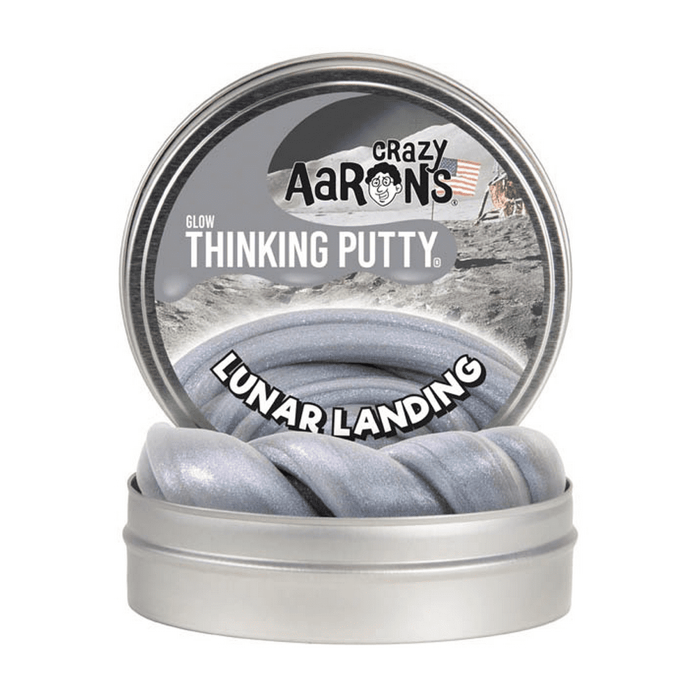 Crazy Aaron's Thinking Putty Full Size 4" Thinking Putty Tin with Glow