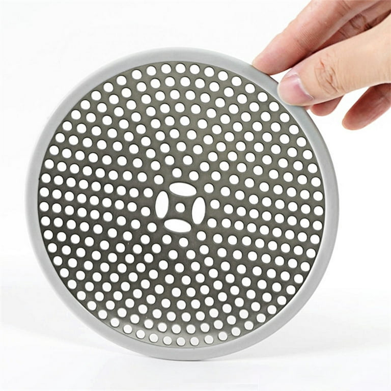 Lekeye Shower Drain Hair Catcher Strainer Stainless Steel and Silicone